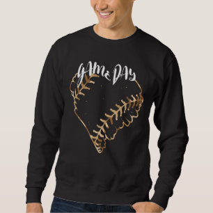 Game Day Camouflage Softball Herz Softball Basebal Sweatshirt