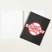 Game Day Cracked Baseball Sports Graphic Planer (Anzeige)