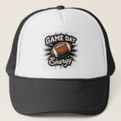 Game Day Energy Football Hat Truckerkappe (Vorderseite)