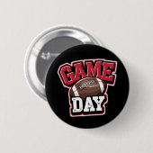 Game Day Football erschüttert lustig Button (Vorne & Hinten)