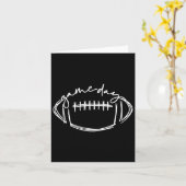 Game Day Football Game Day Vibes Football Lover Wo Karte (Gelbe Blume)