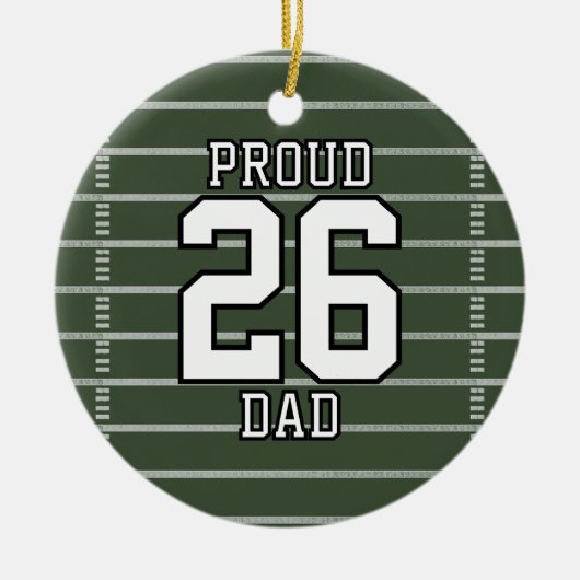 Game Day Football Keramik Ornament (Vorne)