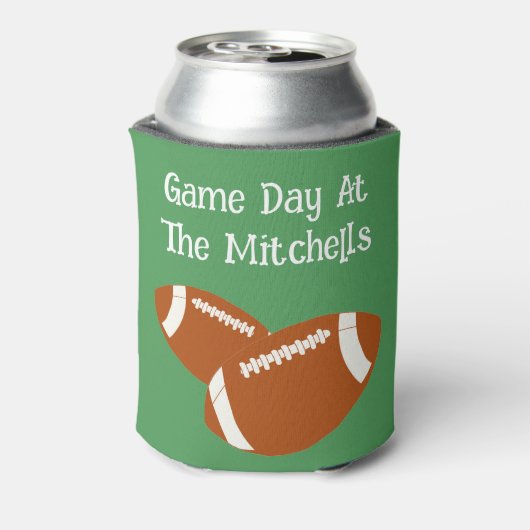 Game Day Football PERSONALISIEREN Drink Dosenkühler (Kanne Rückseite)