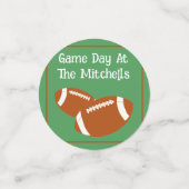 Game Day Football PERSONALISIEREN Konfetti (Klein Vorderseite)