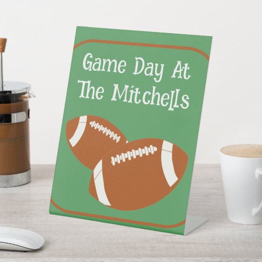 Game Day Football PERSONALISIEREN Sockelschild (In SItu)