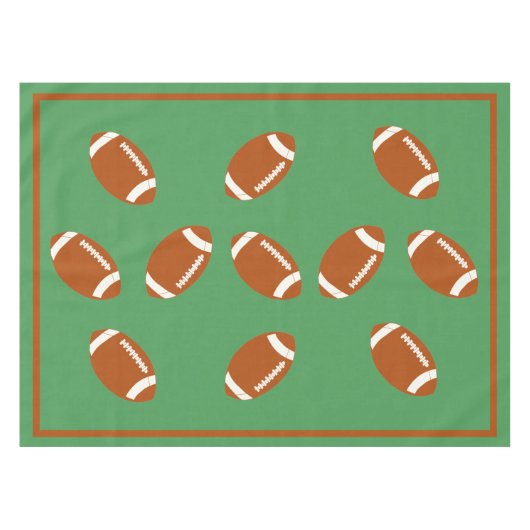 Game Day Football PERSONALISIEREN Tischdecke (Vorderseite (Horizontal))