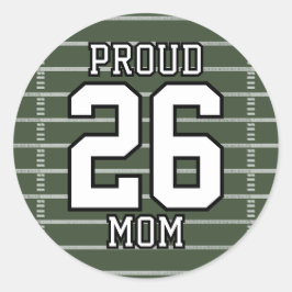 Game Day Football Runder Aufkleber