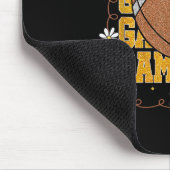 Game Day Football Season Football Mama Girl Black Mousepad (Ecke)