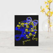 Game Day Football Season Football Mama Girl Blue G Karte (Gelbe Blume)