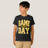 Game Day Football Season Football Mama Girl Blue G T-Shirt (Vorne ganz)