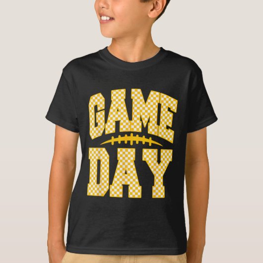 Game Day Football Season Football Mama Girl Blue G T-Shirt (Vorderseite)