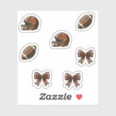 Game Day Football Vibes Aufkleber (Blatt)