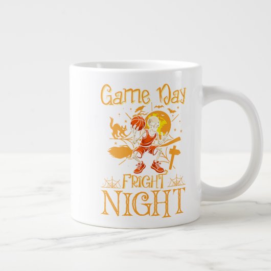 Game Day Fright Night Sports Halloween Jumbo-Tasse (Rechts)