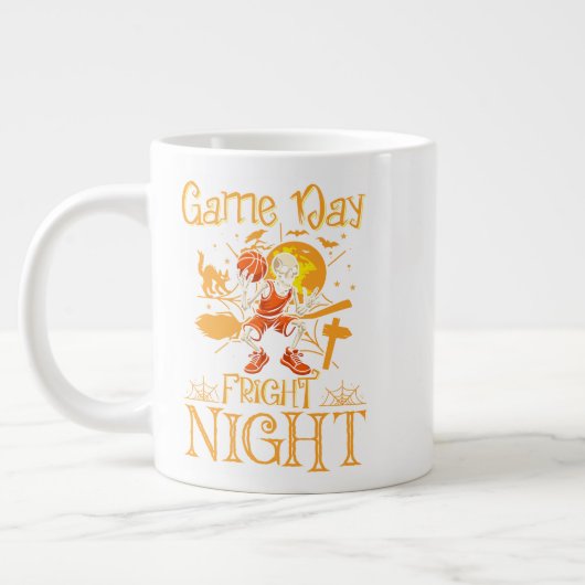 Game Day Fright Night Sports Halloween Jumbo-Tasse (Links)