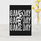 Game Day Fußball Blitz Soccer Mom Dad Junge  Karte (Gelbe Blume)