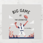 "Game Day Glory: Super Bowl Bash 2025" Bierflaschenetikett (Einzelnes Label)