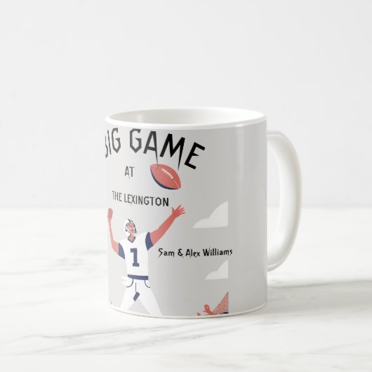 "Game Day Glory: Super Bowl Bash 2025" Kaffeetasse (VorderseiteRechts)