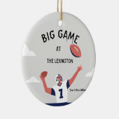 "Game Day Glory: Super Bowl Bash 2025" Keramik Ornament (Rechts)