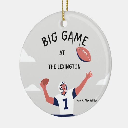 "Game Day Glory: Super Bowl Bash 2025" Keramik Ornament (Links)