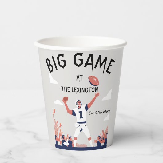 "Game Day Glory: Super Bowl Bash 2025" Pappbecher (Vorderseite)