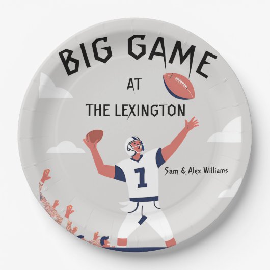 "Game Day Glory: Super Bowl Bash 2025" Pappteller (Vorderseite)