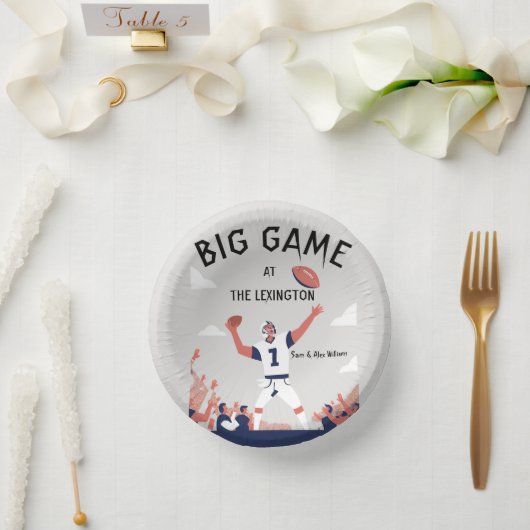 "Game Day Glory: Super Bowl Bash 2025" Pappteller (Hochzeit)