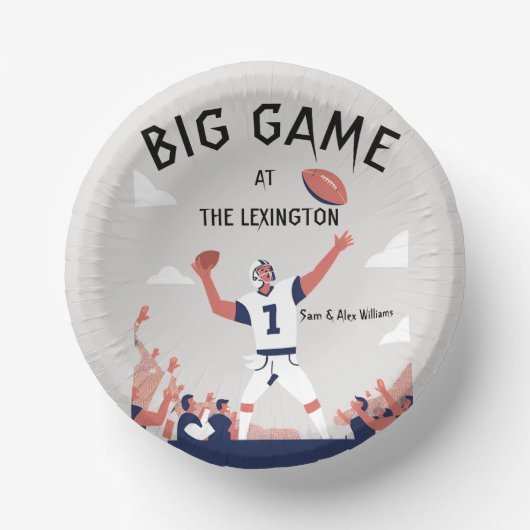 "Game Day Glory: Super Bowl Bash 2025" Pappteller (Vorderseite)