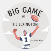 "Game Day Glory: Super Bowl Bash 2025" Runder Aufkleber (Vorderseite)