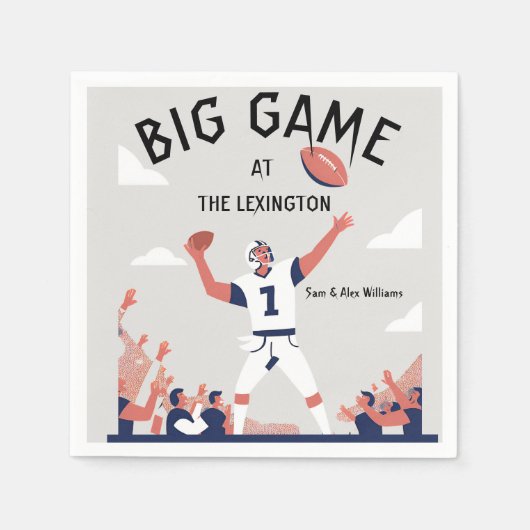 "Game Day Glory: Super Bowl Bash 2025" Serviette (Vorderseite)