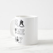 Game Day Hockey bedrückte Letters Coffee Tasse (Vorderseite Links)