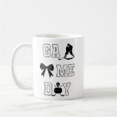 Game Day Hockey bedrückte Letters Coffee Tasse (Links)