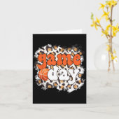 Game Day Leopard Baseball Game Day Karte (Gelbe Blume)