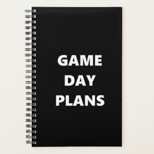 Game Day Planner Sport Thema Spiele Day Pläne Planer
