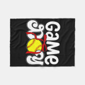 Game Day Preppy Softll Game Day Softll Fleecedecke (Vorderseite (Horizontal))