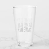Game Day Repeat Bold Pintglas Glas (Rückseite)