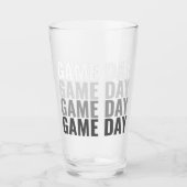 Game Day Repeat Bold Pintglas Glas (Vorderseite)