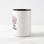 Game Day Snack Crew Zweifarbige Tasse (Mittel)