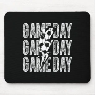 Game Day Soccer Blitzschlag Fußball Mama Papa Jung Mousepad