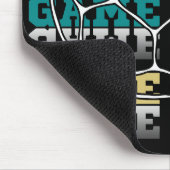 Game Day Soccer Lover Color Typografie Mousepad (Ecke)