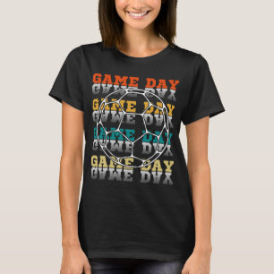 Game Day Soccer Lover Color Typografie T-Shirt
