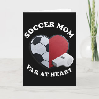 Game Day Soccer Mom – 3D-Herz- und Ll-Design  Karte