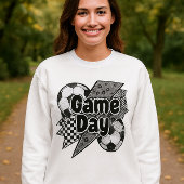 Game Day Soccer Shirt - Leopard Lightning & Ball