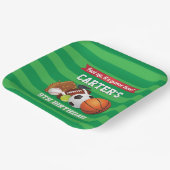 Game Day Sports Team Geburtstag Pappteller (Gewinkelt)