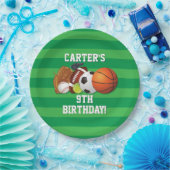 Game Day Sports Team Geburtstag Pappteller (Party)