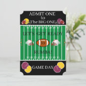 Game Day "THE BIG ONE" Einladungen (Stehend Vorderseite)