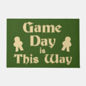 Game Day This way Fun Boardgame Slogan Fußmatte (Vorderseite)