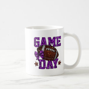 Game Day Touchdown Football Mama Girls Go Cheer Pu Kaffeetasse