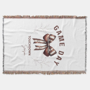 Game Day Touchdown Saison Fußball Mädchen Decke