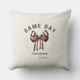 Game Day Touchdown Season Football Girl Kissen