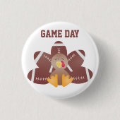 Game Day Türkei Fußball Feathers Button (Vorderseite)